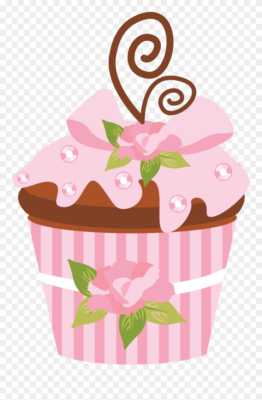 Gallery Of Free Clip Art For Commercial Use 5 Starburst - Cup Cake Rosa Png Transparent Png