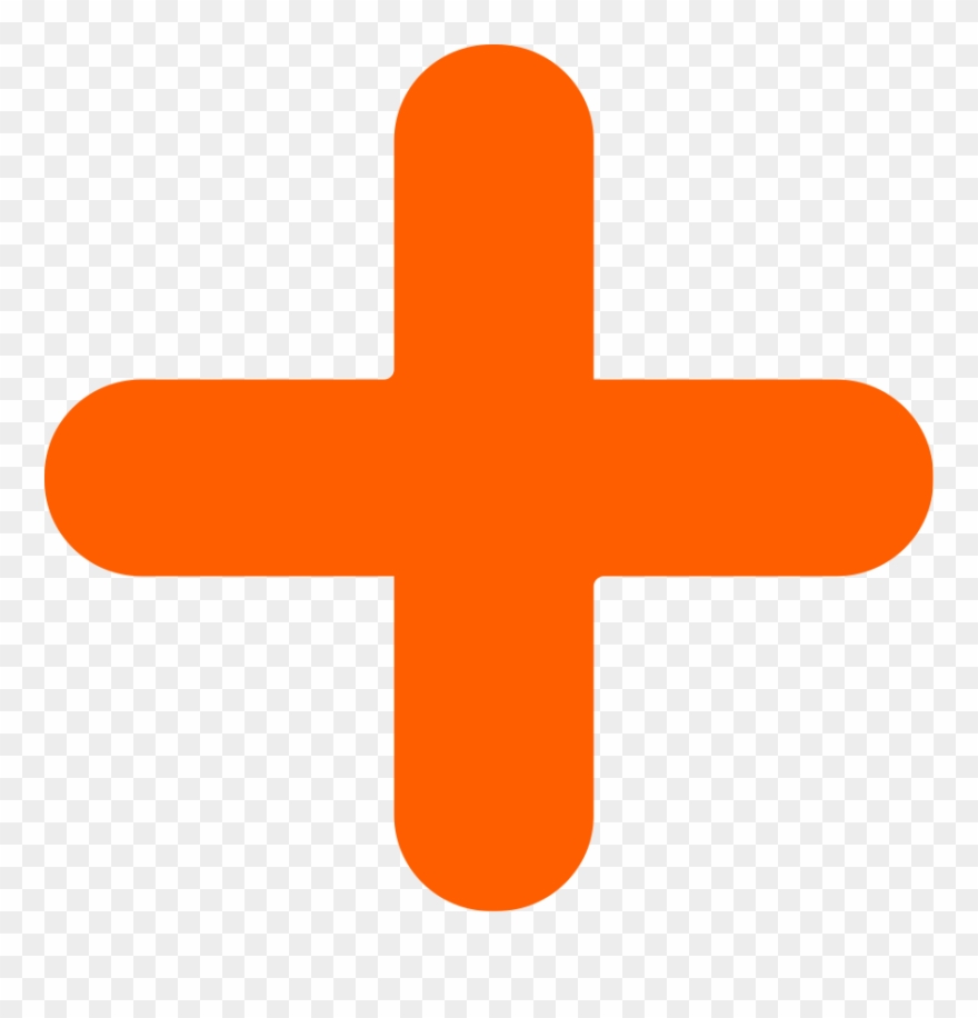 Processing - Plus Icon Png Orange Clipart