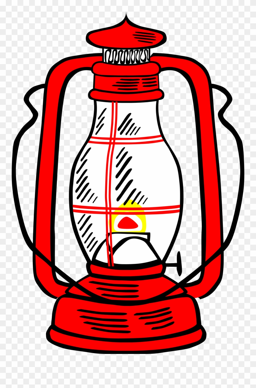 Lamps Clipart Kerosene Lamp - Red Lantern Clip Art - Png Download