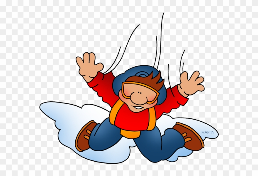 Sky Diving - Sky Diver Clipart - Png Download