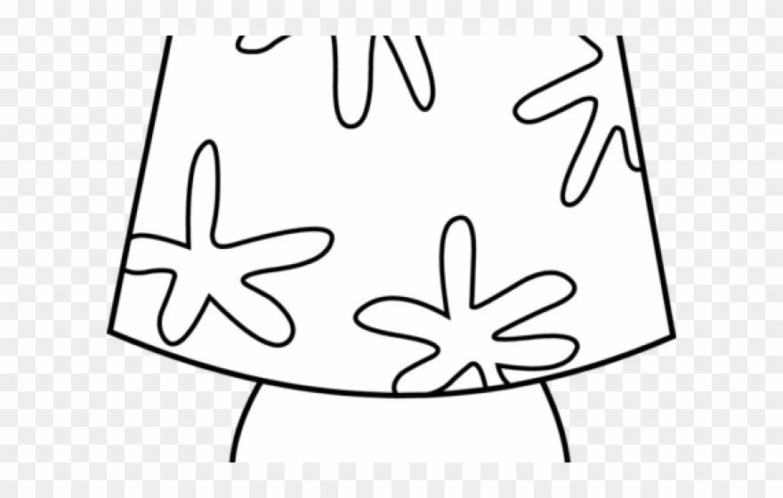 Lamp Clipart Line Art - Table Lamp Design Drawing - Png Download