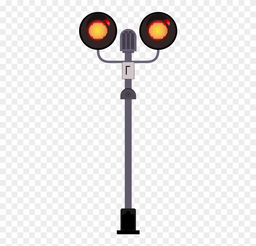 Level Crossing Clip Art - Railroad Crossing Signal Png Transparent Png