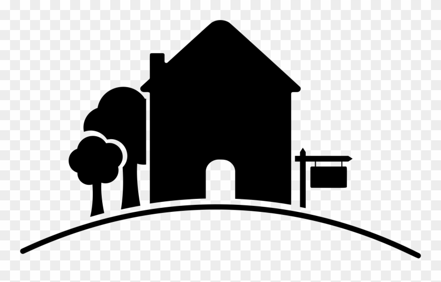 Apartment House Real Estate Renting Condominium - Building Clipart Black And White Png Transparent Png