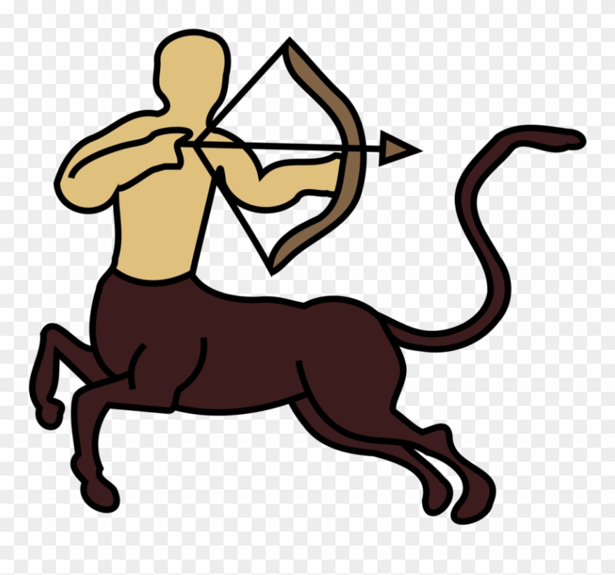 Clip Art Stock Archery Vector Mythology Greek - Sagittarius Clipart - Png Download