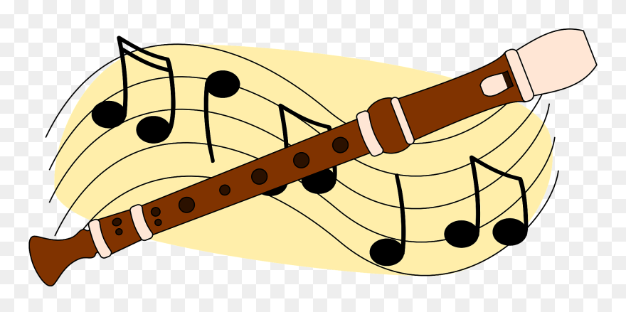 Flute Art Music Recorder Download - Flute Clipart - Png Download