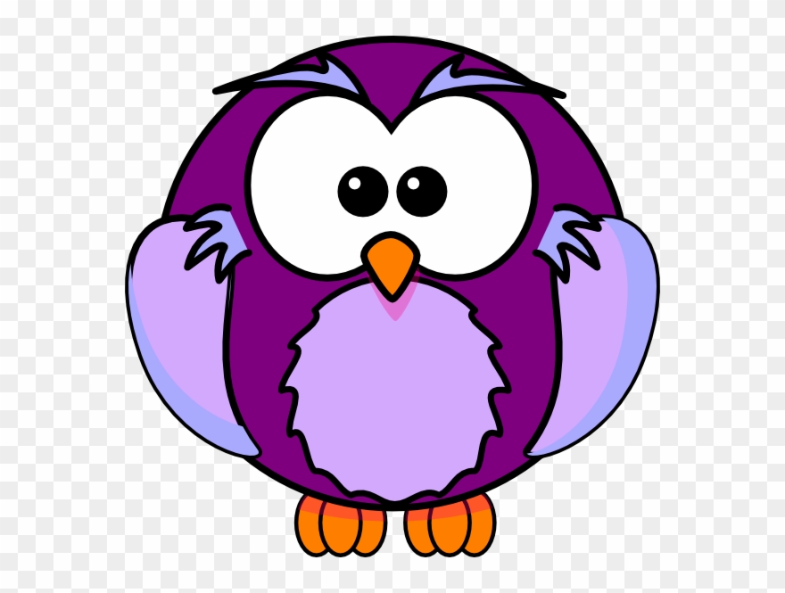 Purple Cow Clip Art - Cartoon Owl Shower Curtain - Png Download