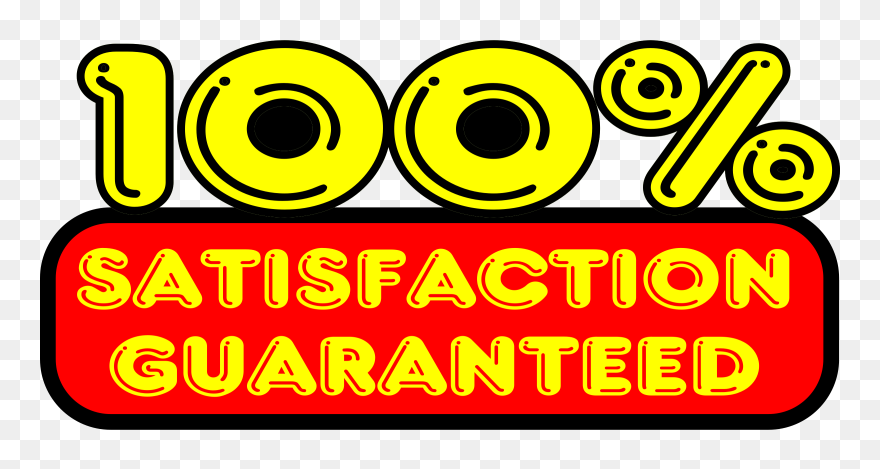 Sticker Emoticon Guarantee Public Domain Smiley - 100 Satisfaction Guarantee Clipart - Png Download