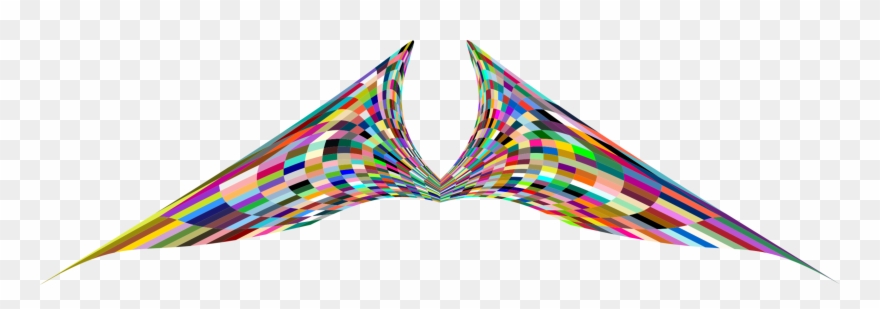 Geometry Computer Icons Triangle Symmetry - Angel Wings Png Colors Clipart