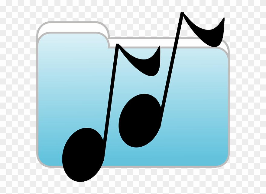 Free Vector Music Folder Clip Art - Music Folder Clipart - Png Download