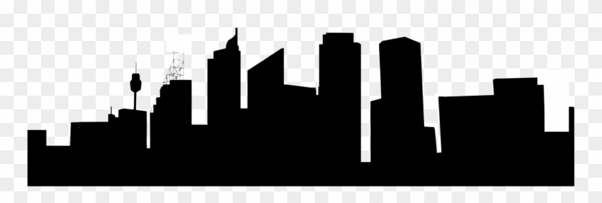 Sydney Skyline Silhouette Drawing - Sydney Skyline Silhouette Png Clipart