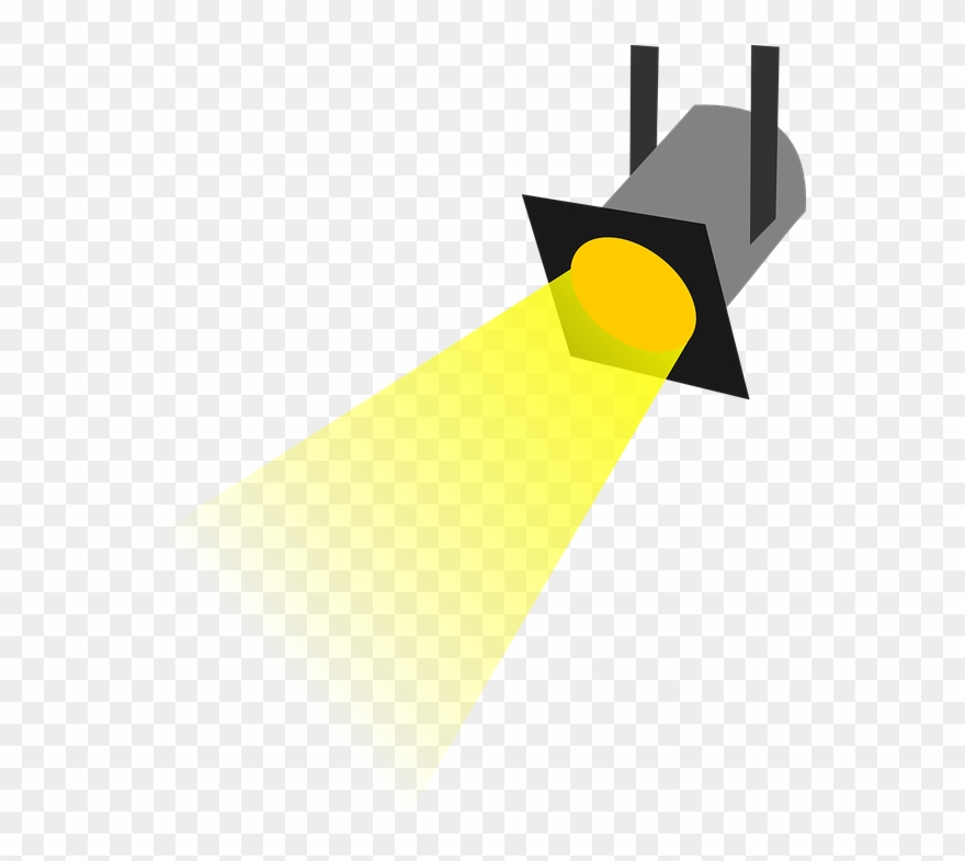 Animated Hollywood Clipart - Spotlight Clipart Black And White - Png Download