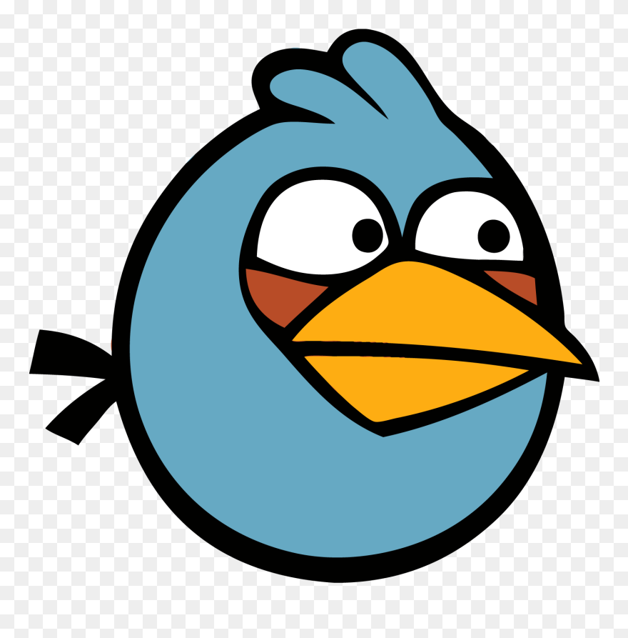 Banner Black And White Download Anger Clipart Angry - Blues The Angry Bird - Png Download