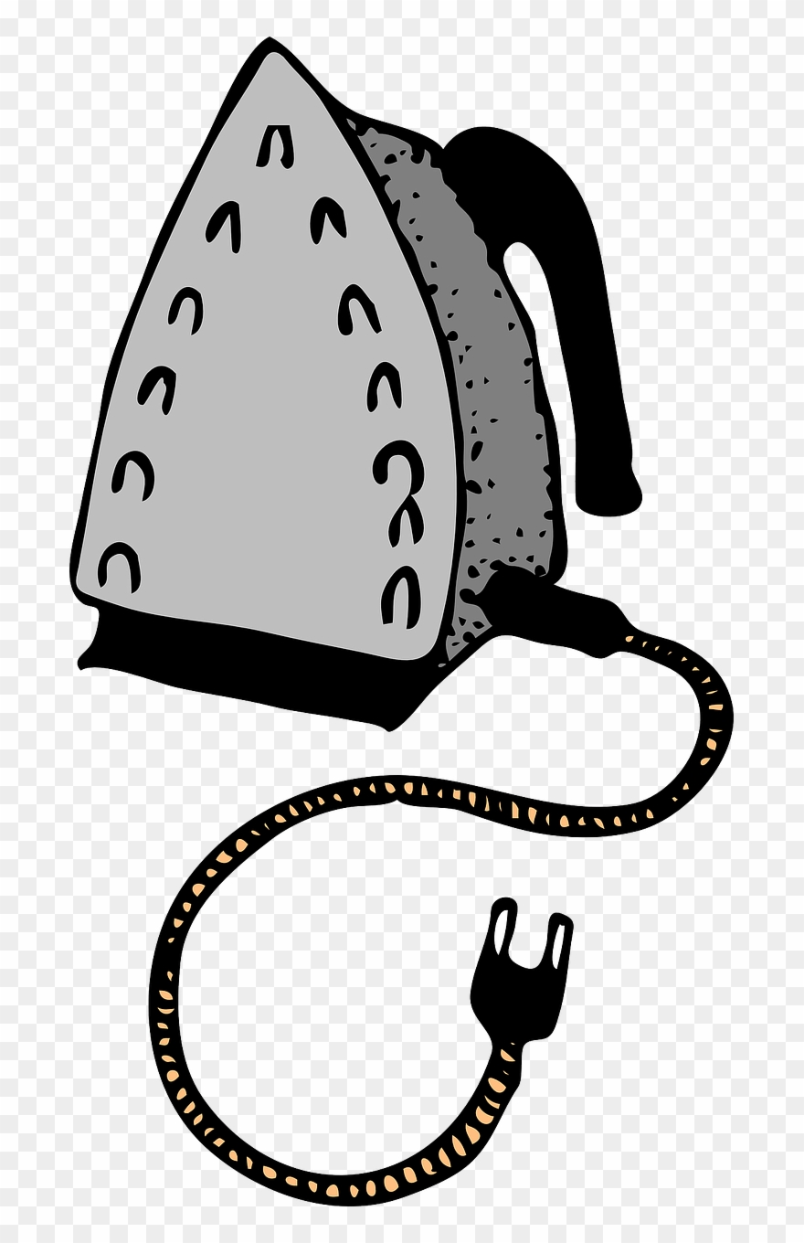 Clothes Iron Download Electricity Ironing - Iron Clipart - Png Download