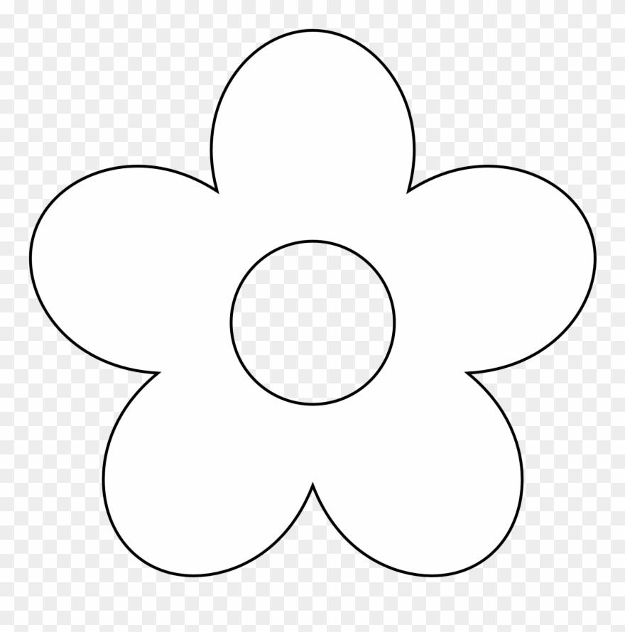 Black And White Flower Pics - Clip Art - Png Download