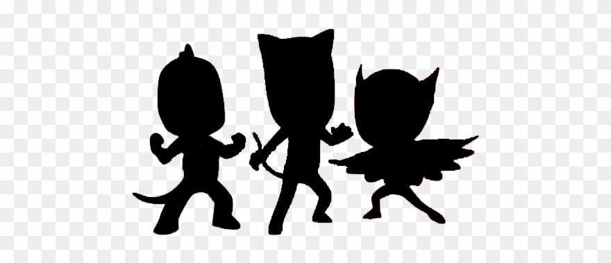 Cityscape Clipart Pj Mask - Pj Masks Silhouette - Png Download