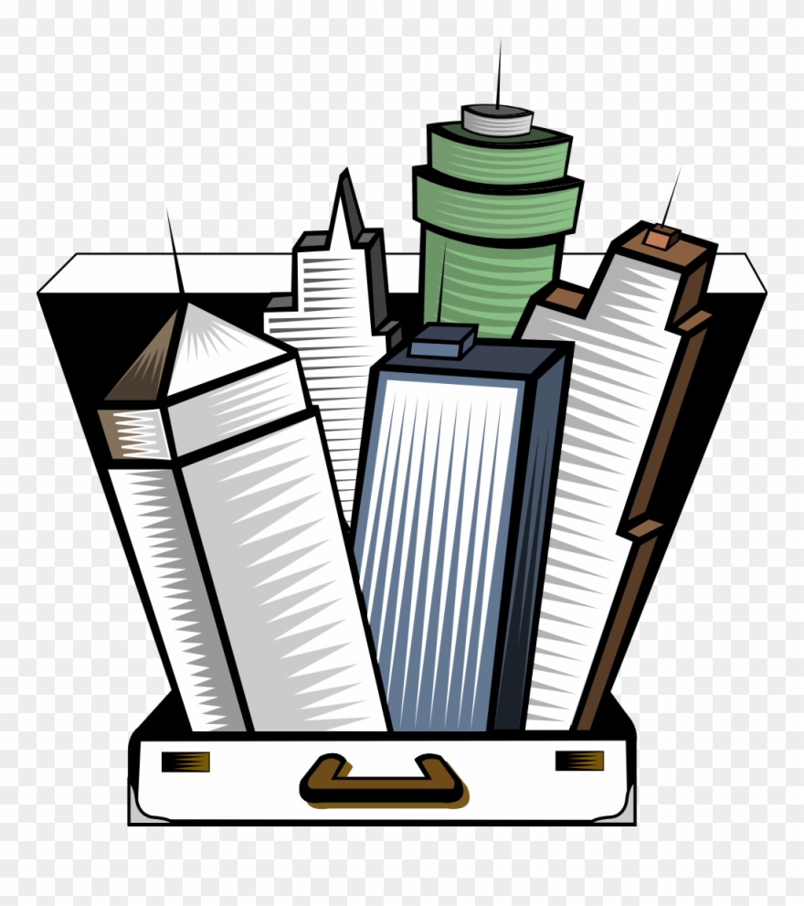 Skyscraper Clipart City Line - Png Download