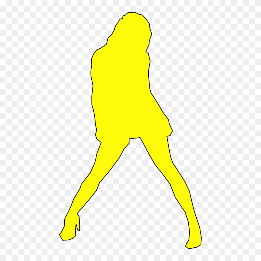 Woman Public Domain Cartoon Line Art Clipart