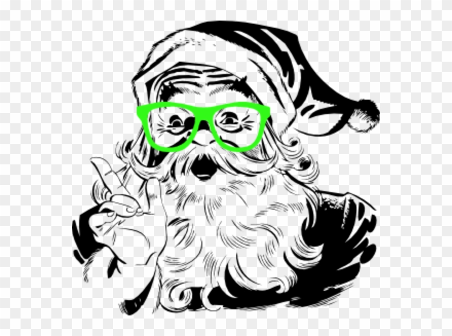 Vector Library Beard Clipart Xmas - Png Download