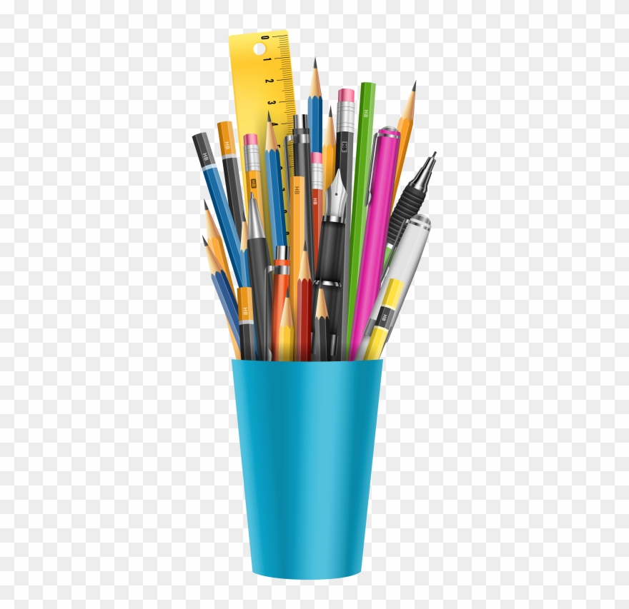 Pin School Pencil Clipart - Pencil Cup Clipart - Png Download