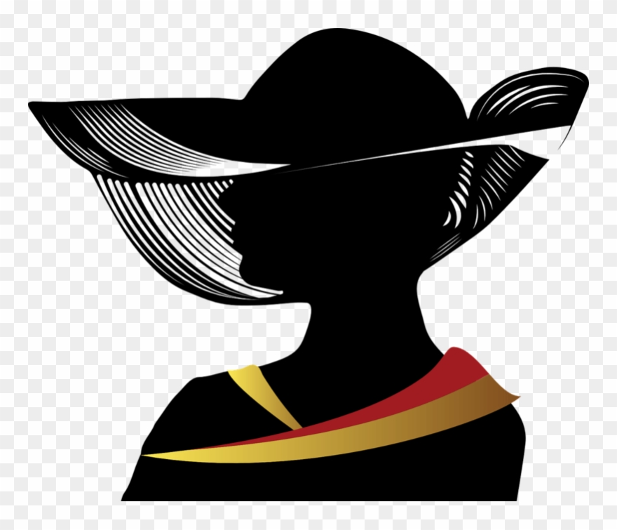Avatar Cropquestioncommentbadge - Woman In Hat Silhouette Png Clipart