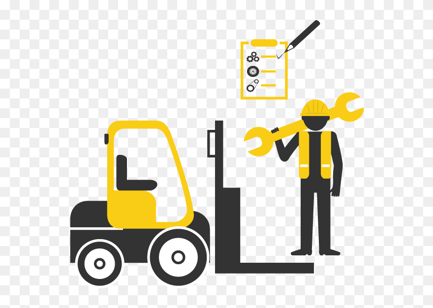 Forklift Maintenance Clipart