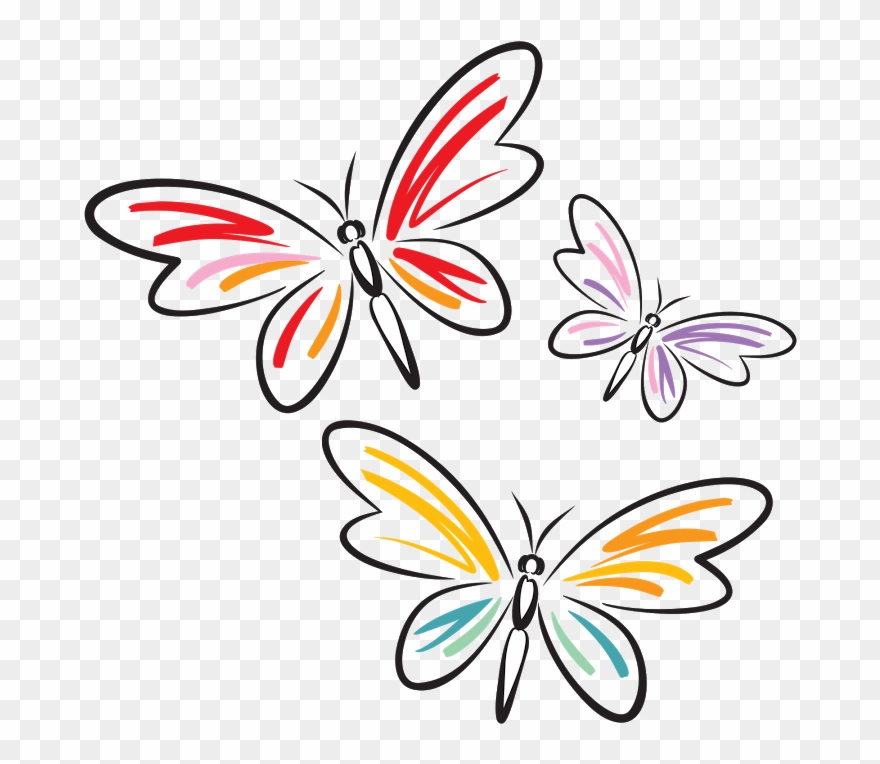 ‿✿⁀butterflies‿✿⁀ Butterfly Dragon, Butterfly Clip - Butterfly - Png Download