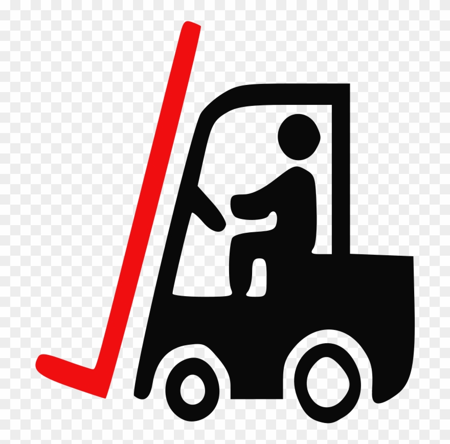 Forklift Truck Intermodal Container Signage Logistics - Fork Lift In Use Sign Clipart