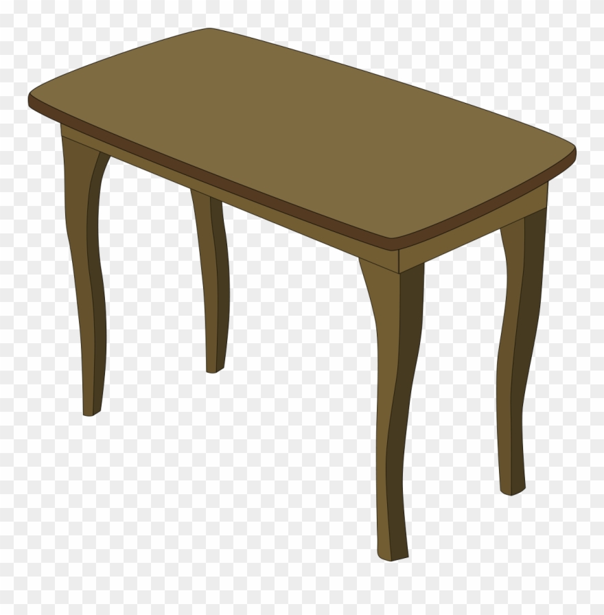 Table Bedroom Furniture Clip Art - Transparent Table Cartoon Png