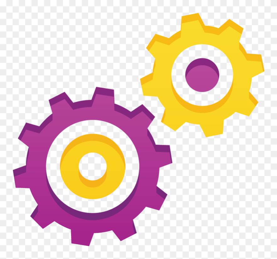 Cog - Gears And Pistons Logo Clipart