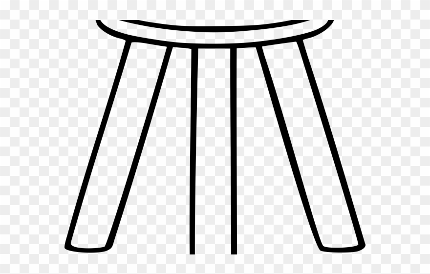 Furniture Clipart 3 Legged Stool - Three Legs Of A Stool - Png Download