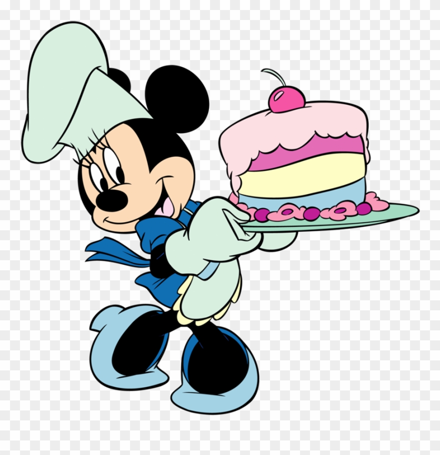 Cook Clipart Caterer - Mickey Mouse Cake Clipart - Png Download