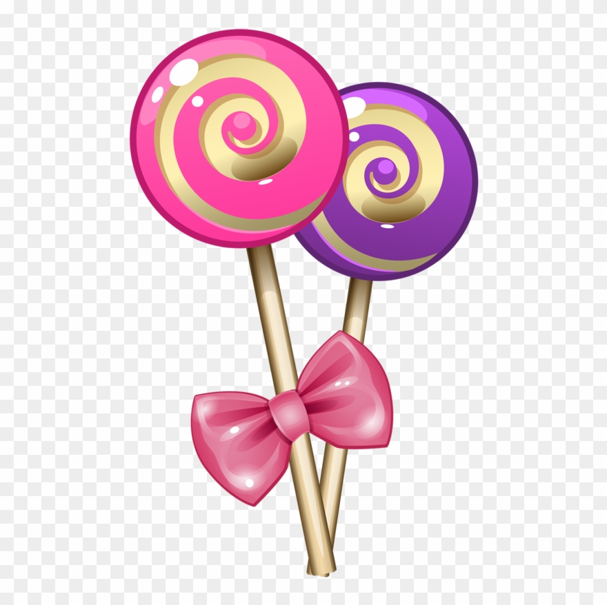 Candy Clipart - Transparent Background Lollipop Clipart - Png Download
