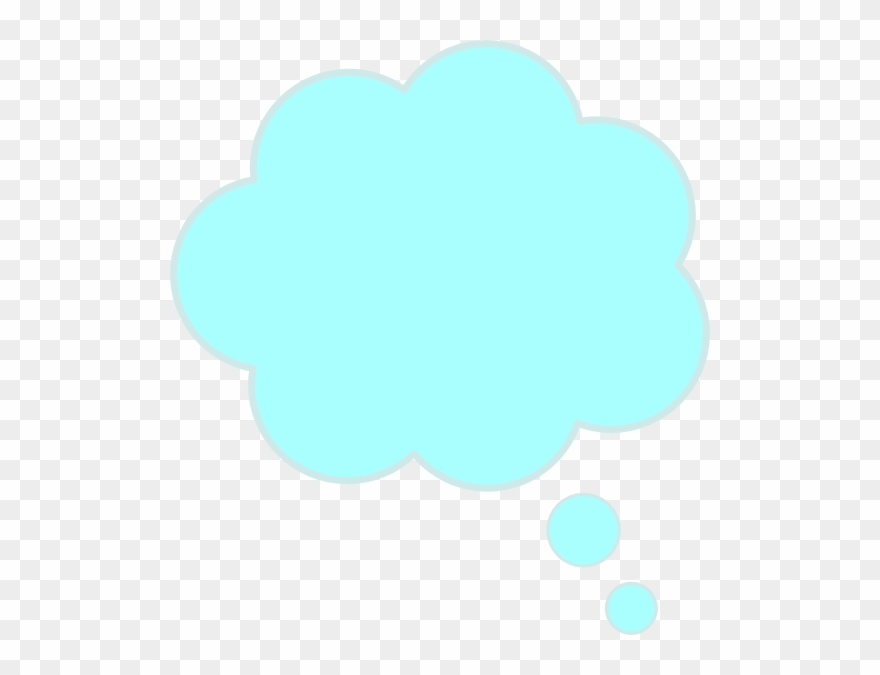 Thinking Bubble Clipart - Light Blue Speech Bubbles - Png Download