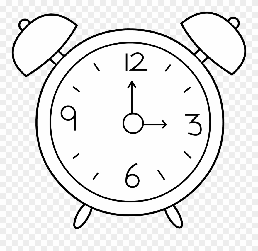 Clip Art Images Alternative Design Outline Clipartblack - Coloring Pages O Clock - Png Download