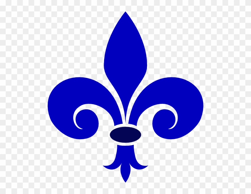 Fluer De Lis Royal Blue Clip Art At Clkercom Vector - Flor De Liz Imagenes - Png Download