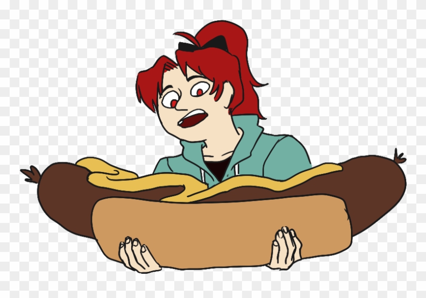 Big Hotdogs By Mouradian On Clipart Library - Cartoon - Png Download