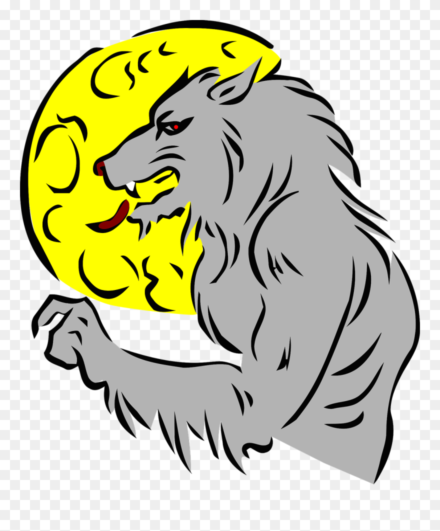 How To Flirt With A Naked Werewolf Gray Wolf Coloring - Hombre Lobo Para Dibujar Clipart