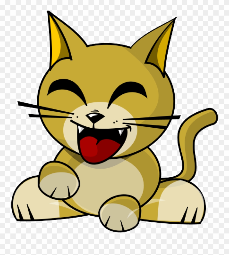 Cute Cat Clipart Cute Cat Clipart Clipart Panda Free - Silly Cat Clip Art - Png Download
