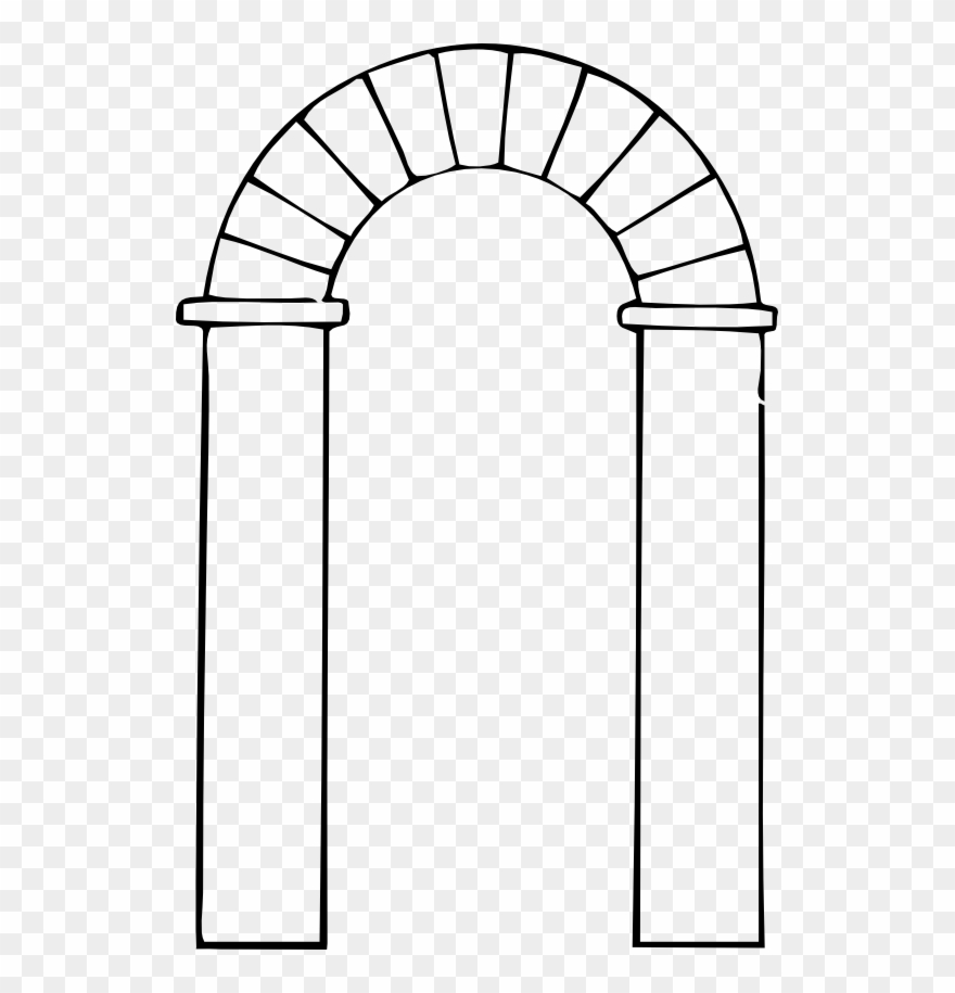 Black Clip Transparent - Door Arch Clipart - Png Download