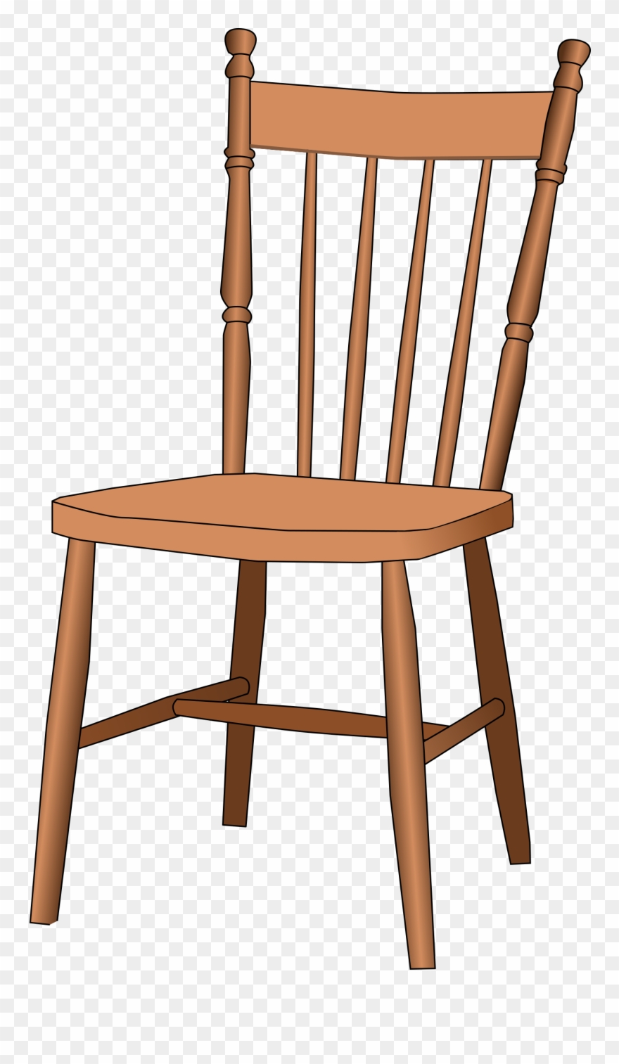 Armchair Clipart Wooden Furniture - Chair Clipart - Png Download