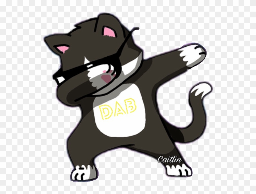 Svg Download Artistic Drawing Cute - Vshirt Dabbing Cat Funny Shirt Dab Hip Hop Dabbing Clipart