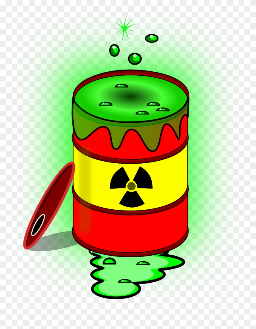 Free Radioactive Waste Clip Art - Toxic Waste Clipart - Png Download