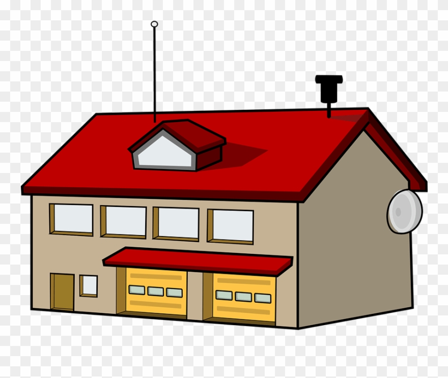Picture Fire Station Antenna Panda - Fire Department Clipart - Png Download