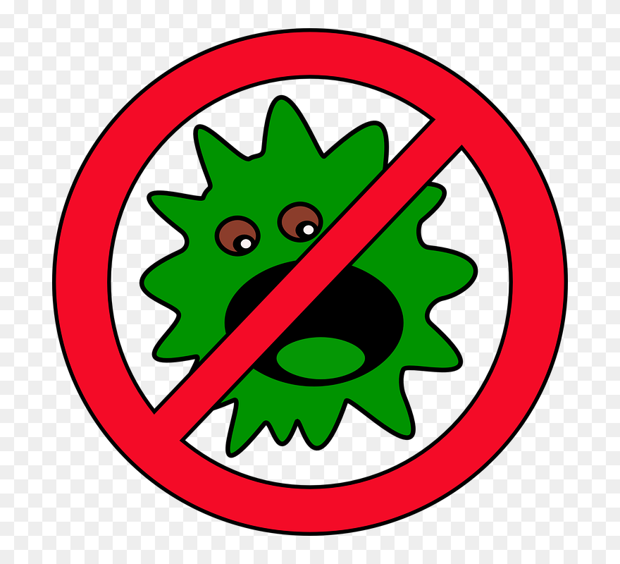 Bacteria Clipart Flu Bug - Easy To Draw Germs - Png Download