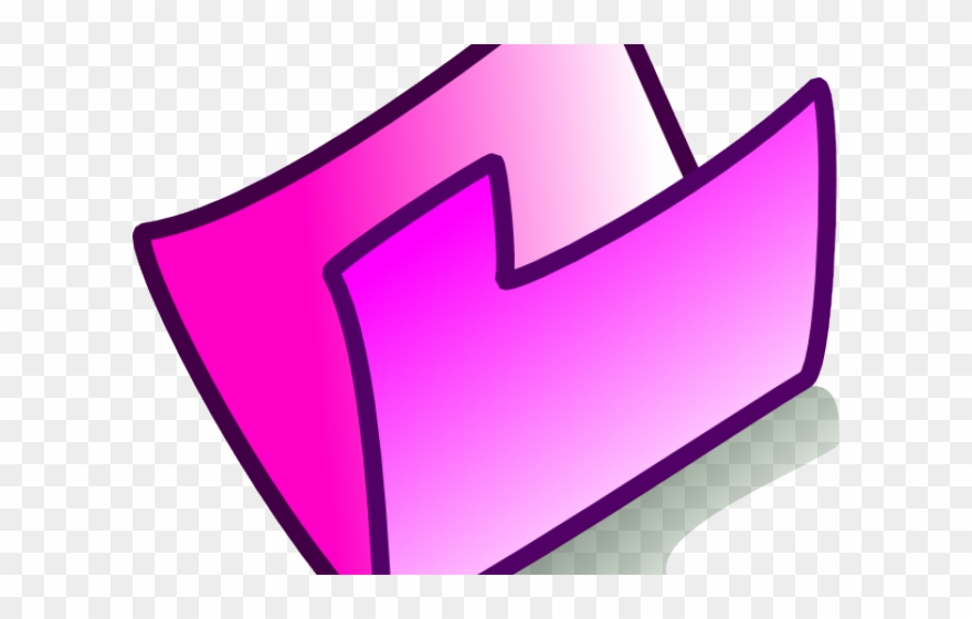 Folders Clipart Clip Art - Purple Folder - Png Download