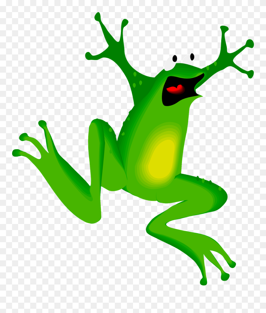 Free Leaping Frog Pictures, Download Free Clip Art, - Jumping Frog Cartoon - Png Download