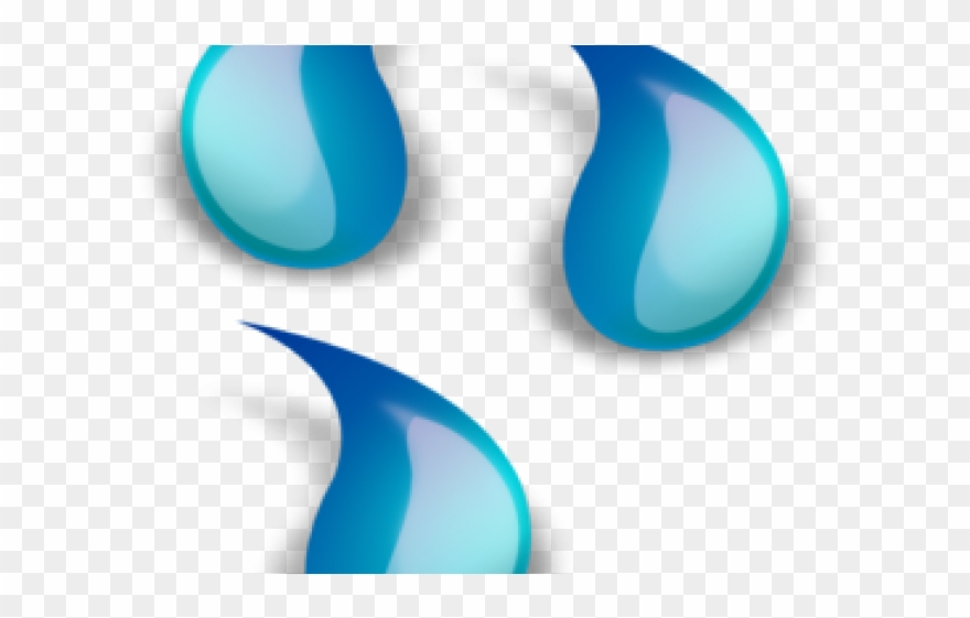Fountain Clipart Blue Water - Water Drop - Png Download