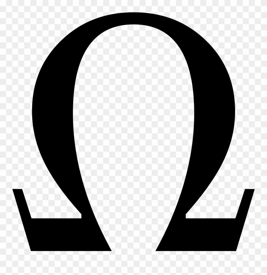 Greek Omega Small Clip Art At Clker - Ohm Electrical Symbol - Png Download