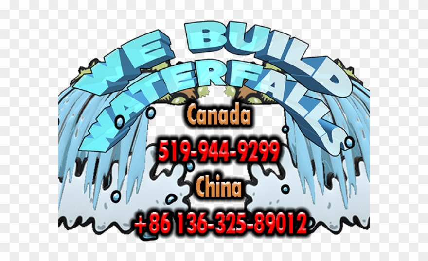 Fountain Clipart Waterfall - Waterfall - Png Download