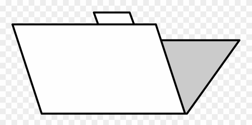 Paper Triangle Line Art - Clip Art - Png Download